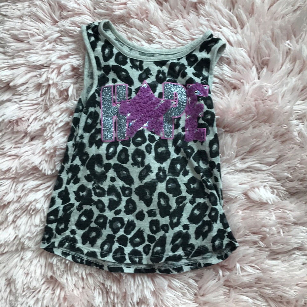 Glittery cheetah print shirt